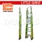 LG19704146 บันไดไฟเบอร์กลาส 4' พร้อมขาค้ำ Safety Cage 2.0 No.19704-146 LITTLE GIANT