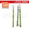 LG19708146 บันไดไฟเบอร์กลาส 8' พร้อมขาค้ำ Safety Cage 2.0 No.19708-146 LITTLE GIANT
