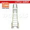 LG19708146 บันไดไฟเบอร์กลาส 8' พร้อมขาค้ำ Safety Cage 2.0 No.19708-146 LITTLE GIANT