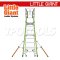LG19708146 บันไดไฟเบอร์กลาส 8' พร้อมขาค้ำ Safety Cage 2.0 No.19708-146 LITTLE GIANT