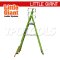 LG19708146 บันไดไฟเบอร์กลาส 8' พร้อมขาค้ำ Safety Cage 2.0 No.19708-146 LITTLE GIANT