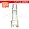 LG19706146 บันไดไฟเบอร์กลาส 6' พร้อมขาค้ำ Safety Cage 2.0 No.19706-146 LITTLE GIANT