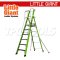 LG19406146 บันไดไฟเบอร์กลาส 6' พร้อมขาค้ำ Stadium No.19406-146 LITTLE GIANT