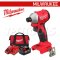 M18BLIDR-401B (018751010) ชุดไขควงกระแทกไร้สาย 18V พร้อมแบต+แท่นชาร์จ+กระเป๋าเครื่องมือช่าง M18 REDSTART MILWAUKEE (มิลวอคกี้)