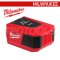 M18-TC-0 (016434010) แท่นชาร์จแบตเตอรี่ + อแดปเตอร์ USB-C 18V (เครื่องเปล่า) MILWAUKEE