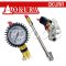 C-OK-TID2 เกจวัดลม-เติมลม (แบบ2ข้าง) TIRE INFALTOR GAUGE 0-200PSI / 0-15 BAR OKURA