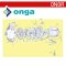 142 ONGA ปั๊มน้ำหอยโข่ง (ปั๊มสูบสารเคมี) ขนาดท่อ 1-1/2 นิ้ว 2 แรงม้า 220V ส่งสูง 3-33 เมตร