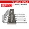 PB212ZH ชุดประแจหกเหลี่ยมหัวบอลสั้น 7 ตัวชุด ขนาด 3/32"-5/16" PB SWISS TOOLS