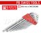PB3212LH10 ชุดประแจแหกเหลี่ยมหัวบอลแบบยาว รุ่น SAFETY GRIP ขนาด 1.5-10 มม. (9 ตัวชุด) PB SWISS TOOLS
