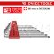 PB3411H (6-25) ชุดประแจท็อกซ์รุ่นยาว ขนาด 6-25 มม. (8 ตัวชุด) PB SWISS TOOLS