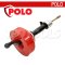 POLO เครื่องล้างท่อแบบมือหมุน 2IN1 รุ่น D-50SZ-2 เหมาะกับทำความสะอาดท่อขนาด 20 - 75 มม. (3/4 นิ้ว - 3 นิ้ว) สายยาว 7.6 ม. (โปโล)