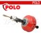 POLO เครื่องล้างท่อแบบมือหมุน 2IN1 รุ่น D-50SZ-2 เหมาะกับทำความสะอาดท่อขนาด 20 - 75 มม. (3/4 นิ้ว - 3 นิ้ว) สายยาว 7.6 ม. (โปโล)