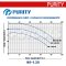 "PURITY" PW80-125/40 ปั๊มน้ำหอยโข่งหน้าแปลนใบพัดเดียว ท่อ 3 นิ้ว 5.5 แรง 380V