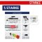 SK1809C/5.5 เครื่องฉีดน้ำแรงดันอุตสาหกรรม 200 บาร์ มอเตอร์ 5.5 แรง 4 POLE 1450 รอบ/นาที ไฟ 380V สายอัดฉีดแรงดันยาว 15 เมตร แบบรถเข็นล้อหลัง 2ล้อ STARKE