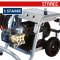 SK1512C/4.0 เครื่องฉีดน้ำแรงดันอุตสาหกรรม 175 บาร์ มอเตอร์ 4 แรง 1450 รอบ/นาที ไฟ 220V สายอัดฉีดแรงดันยาว 15 เมตร แบบรถเข็นล้อหลัง 2ล้อ STARKE