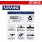 SK-760 (760) เครื่องดูดฝุ่นแห้ง-เปียก ซักพรม ซักเบาะ 60 ลิตร 2000 วัตต์ (2 มอเตอร์ + 1000W/220V) STARKE