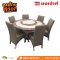 ชุดโต๊ะอาหาร หิน กลม  6 ที่นั่ง 1.30 ซม. คละลาย
