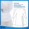 Isolation Gown Series: IGS2.5 ( Disposable & Non-sterile ) ชุดกาวน์กันน้ำ สำหรับผู้ปฏิบัติงาน แบบใช้ครั้งเดียวทิ้ง ชนิดไม่สเตอร์ไรด์