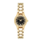 Anne Klein 10-6776BKGP gold tone round (24mm x 29mm) นาฬิกาข้อมือผู้หญิง