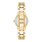 Anne Klein 10-6776BKGP gold tone round (24mm x 29mm) นาฬิกาข้อมือผู้หญิง
