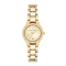 Anne Klein 10-6776CHGB gold tone round (24mm x 29mm) นาฬิกาข้อมือผู้หญิง