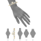 Anne Klein 10-7605TTCH gold two-tone round (20MM x 20MM) นาฬิกาข้อมือผู้หญิง