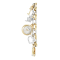Anne Klein 10-7605TTCH gold two-tone round (20MM x 20MM) นาฬิกาข้อมือผู้หญิง