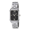 Anne Klein AK/3775BKSV silver tone octagon (24MM x 35MM) นาฬิกาข้อมือผู้หญิง