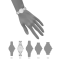 Anne Klein AK-5021SVSV silver tone oval (26mm x 32.5mm) นาฬิกาข้อมือผู้หญิง