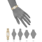 Anne Klein AK-5114SVGB gold tone rectangle (20mm x 30mm) นาฬิกาข้อมือผู้หญิง