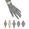 Anne Klein AK-5328CHGB gold tone oval (25mm x 32.3mm) นาฬิกาข้อมือผู้หญิง