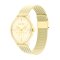 Calvin Klein Dress 25200372 Women Gold Chronograph Mesh Watch