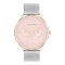 Calvin Klein Dress Women Pink 25200374  Chronograph Mesh Watch 38 mm.