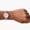 Emporio Armani Stainless Steel Analog White Dial Women Watch - AR11244, Gold Band