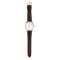 Emporio Armani Three-Hand Date Brown Leather Watch AR11572