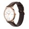 Emporio Armani Three-Hand Date Brown Leather Watch AR11572