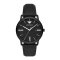 Emporio Armani Three-Hand Date Black Leather Watch AR11573