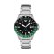 Emporio Armani Sea Explorer GMT Quartz Black Dial Silver Steel Strap Watch For Men - AR11589