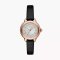 Emporio Armani Three-Hand Black Leather Watch AR11631