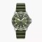 Emporio Armani World Explorer Three-Hand Date Green Silicone Watch AR11638