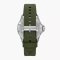 Emporio Armani World Explorer Three-Hand Date Green Silicone Watch AR11638