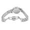 Emporio Armani Gianni T Bar White Crystal Pave Dial Silver Stainless Steel Strap Watch For Women - AR1925