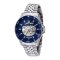 Maserati R8823140011 Automatic Analog Steel Band Sfida Collection Blue 44mm.