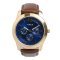 Timex TW00NTD72E Alexander Brown Leather Analog Quartz Watch For Men 40mm.