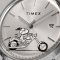 TIMEX TW2V63100 Marlin® Automatic x Snoopy Easy Rider  นาฬิกาข้อมือผู้ชาย สายหนัง สีดำ หน้าปัด 40 มม.