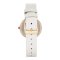 Timex TWEL11816E นาฬิกาข้อมือผู้หญิง สายหนัง สีขาว 34mm.
