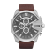 Diesel DZ4290  Mega Chief Chronograph Brown Leather Strap Grey Dial  MEN 51MM  นาฬิกาข้อมือ นาฬิกา ผู้ชาย
