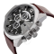 Diesel DZ4290  Mega Chief Chronograph Brown Leather Strap Grey Dial  MEN 51MM  นาฬิกาข้อมือ นาฬิกา ผู้ชาย