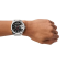 Diesel DZ4308 Mega Chief Chronograph Black Dial Silver Steel Strap  MEN 51MM  นาฬิกาข้อมือ นาฬิกา ผู้ชาย