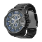 Diesel DZ4329 Diesel Mega Chief Chronograph Blue Dial Black Steel Strap  MEN 51MM  นาฬิกาข้อมือ นาฬิกา ผู้ชาย